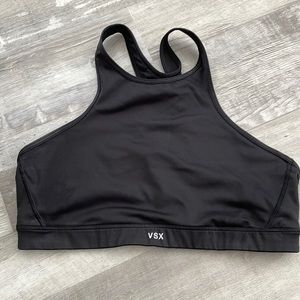 Victoria’s Secret black high neck sports bra